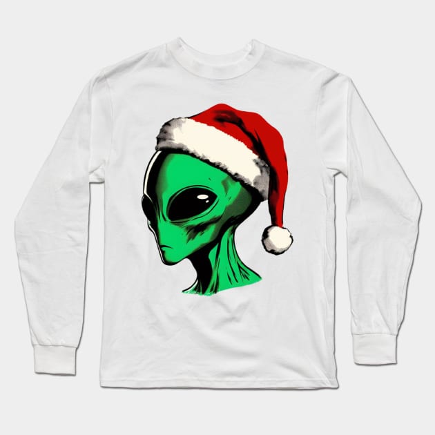 xmas alien Long Sleeve T-Shirt by Anthony88